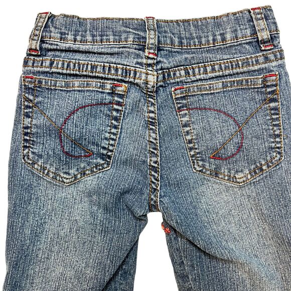 U Jeans Jeans Girls 4 Stretch Embroidered (W20 L16) - Picture 2 of 8